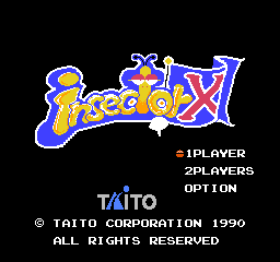 Insector X Title Screen